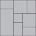 Керамогранит Ricchetti Les Dalles Des Chateaux Modulo Noir 4B Nt 133.3x133.3
