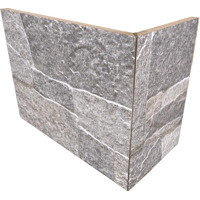 Керамогранит Rondine Asiago 3D Grigio Angolo Esterno 20x10x15 10x20