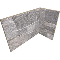 Керамогранит Rondine Asiago 3D Grigio Angolo Interno 20x10x15 10x20