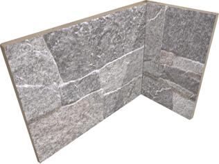 Керамогранит Rondine Asiago 3D Grigio Angolo Interno 20x10x15 10x20