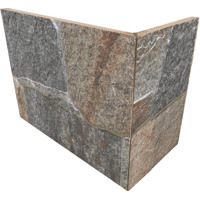 Керамогранит Rondine Asiago 3D Multicolor Angolo Esterno 20x10x15 10x20