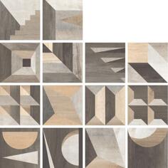 Керамогранит Rondine Aspen Tarsie Mix Decoro 20.3x20.3