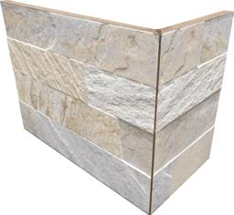 Керамогранит Rondine Cubics Beige Angolo Esterno Monolitico 10x20