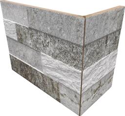Керамогранит Rondine Cubics Grey Angolo Esterno Monolitico 10x20