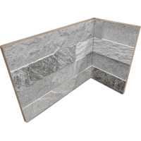 Керамогранит Rondine Cubics Grey Angolo Interno Monolitico 10x20