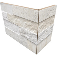 Керамогранит Rondine Cubics White Angolo Esterno Monolitico 10x20