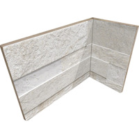 Керамогранит Rondine Cubics White Angolo Interno Monolitico 10x20