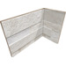 Керамогранит Rondine Cubics White Angolo Interno Monolitico 10x20