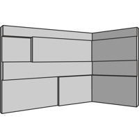 Керамогранит Rondine Gioia 3D Beige Angolo Interno 20x10x15 10x20