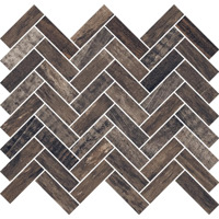 Керамогранит Rondine Inwood Black Mosaico Spina 32x28.5