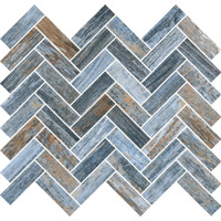 Керамогранит Rondine Inwood Blue Mosaico Spina 32x28.5