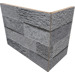 Керамогранит Rondine Loft 3D Dark Angolo Esterno 20x10x15 10x20