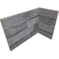 Керамогранит Rondine Loft 3D Dark Angolo Interno 20x10x15 10x20