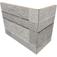 Керамогранит Rondine Loft 3D Grey Angolo Esterno 20x10x15 10x20