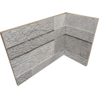 Керамогранит Rondine Loft 3D Grey Angolo Interno 20x10x15 10x20