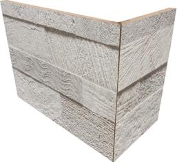 Керамогранит Rondine Loft 3D Light Grey Angolo Esterno 20x10x15 10x20