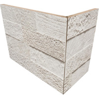 Керамогранит Rondine Loft 3D White Angolo Esterno 20x10x15 10x20