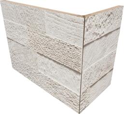 Керамогранит Rondine Loft 3D White Angolo Esterno 20x10x15 10x20