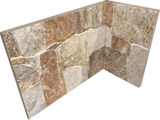 Керамогранит Rondine Lyon 3D Beige Angolo Interno 20x10x15 10x20