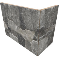 Керамогранит Rondine Lyon 3D Dark Angolo Esteno 20x10x15 10x20