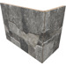 Керамогранит Rondine Lyon 3D Dark Angolo Esteno 20x10x15 10x20
