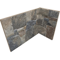 Керамогранит Rondine Lyon 3D Multicolor Angolo Interno 20x10x15 10x20