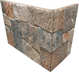 Керамогранит Rondine Lyon 3D Red Angolo Esteno 20x10x15 10x20