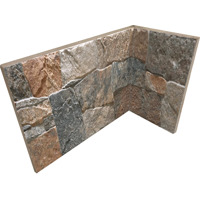 Керамогранит Rondine Lyon 3D Red Angolo Interno 20x10x15 10x20