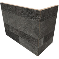 Керамогранит Rondine Volcano 3D Dark Angolo Esterno 20x10x15 10x20