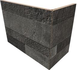 Керамогранит Rondine Volcano 3D Dark Angolo Esterno 20x10x15 10x20
