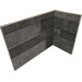 Керамогранит Rondine Volcano 3D Dark Angolo Interno 20x10x15 10x20