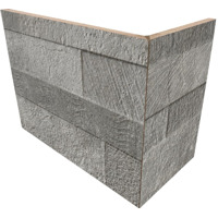 Керамогранит Rondine Volcano 3D Grey Angolo Esterno 20x10x15 10x20