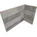 Керамогранит Rondine Volcano 3D Grey Angolo Interno 20x10x15 10x20
