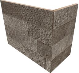 Керамогранит Rondine Volcano 3D Taupe Angolo Esterno 20x10x15 10x20