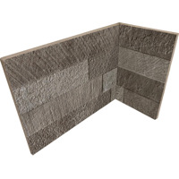 Керамогранит Rondine Volcano 3D Taupe Angolo Interno 20x10x15 10x20