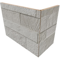 Керамогранит Rondine Volcano 3D White Angolo Esterno 20x10x15 10x20