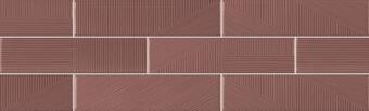 Sant Agostino Decorline Stripebrick Mauve 7.3x30