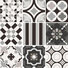 Керамогранит Sant Agostino Patchwork BW Mix 20x20