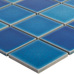 Starmosaic 48х48 Crackle Blue Mixed Glossy 48х48 - фото в интерьере
