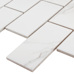 Starmosaic Brick & Metro Brick Carrara Matt 45х95 - фото в интерьере