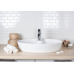 Starmosaic Brick & Metro Brick White Glossy 45x95 - фото в интерьере