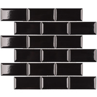 Starmosaic Brick & Metro Metro Black Glossy 45х95