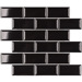Starmosaic Brick & Metro Metro Black Glossy 45х95