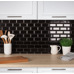 Starmosaic Brick & Metro Metro Black Glossy 45х95 - фото в интерьере