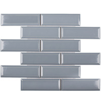 Starmosaic Brick & Metro Metro Bluish-Grey Glossy 45х145