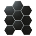 Starmosaic Geometry Hexagon Big Black Matt 95x110