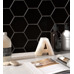 Starmosaic Geometry Hexagon Big Black Matt 95x110 - фото в интерьере