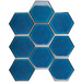 Starmosaic Geometry Hexagon big Deep Blue Glossy 95x110