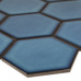 Starmosaic Geometry Hexagon big Deep Blue Glossy 95x110 - фото в интерьере