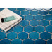 Starmosaic Geometry Hexagon big Deep Blue Glossy 95x110 - фото в интерьере